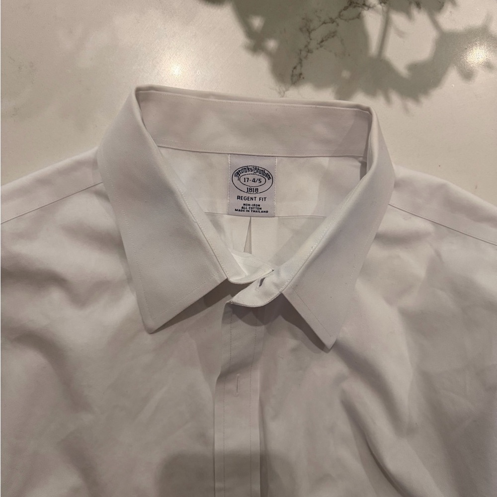 Brooks Brothers White Regent Fit Dress Shirt